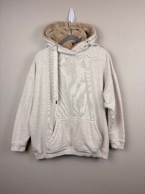 Aerie Oversized Faux Fur Lined Hoodie Sweatshirt - Size Small